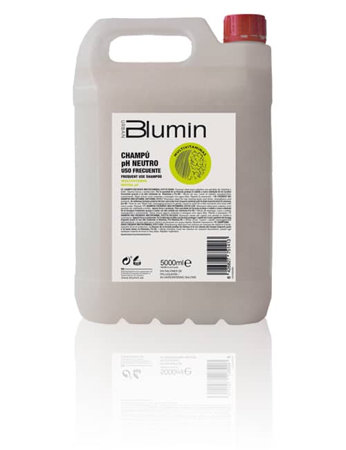 Tahe Urban Blumin champú ph neutro uso frecuente para todo tipo de cabellos de 5 litros.