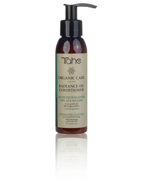 Tahe Organic Care radiance oil conditioner, acondicionador para cabellos gruesos y secos de 100 ml.