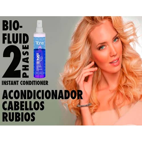 Tahe Bio Fluid, uso del acondicionador para cabellos rubios